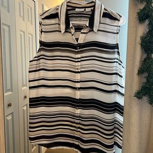 Liz Claiborne Striped Sleeveless Top